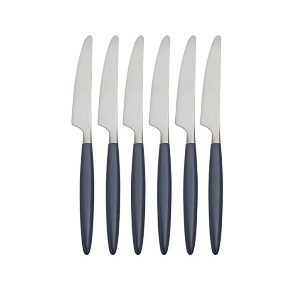 Oneida Terrace Juniper Set of 6 Stainless Steel Outdoor Dinner Knives 9 1/8 Inch