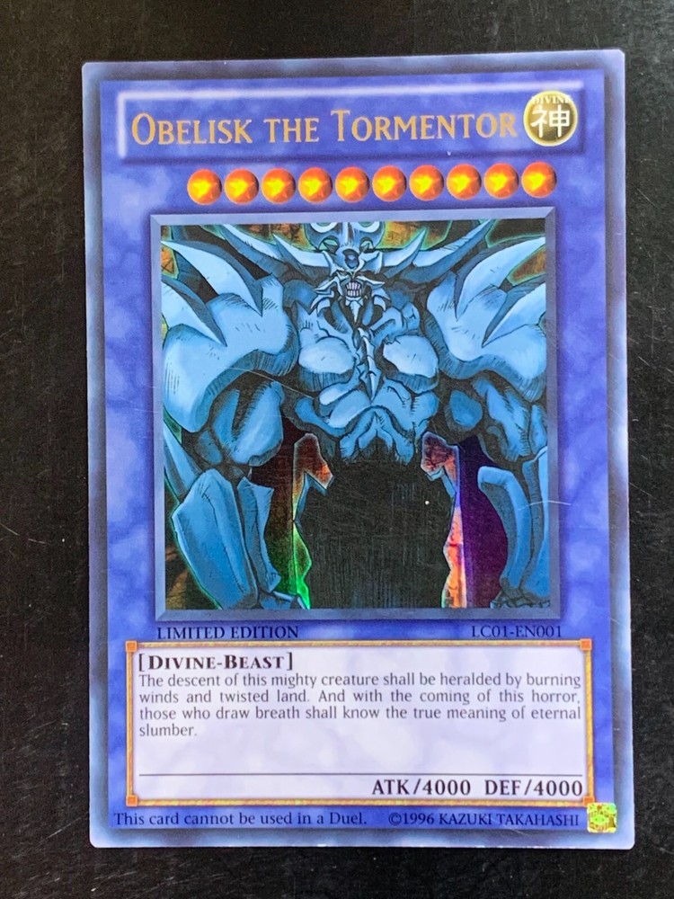 Obelisk the Tormentor LC01-EN001 Ultra Rare Limited Edition Yu-Gi-Oh Card by Konami