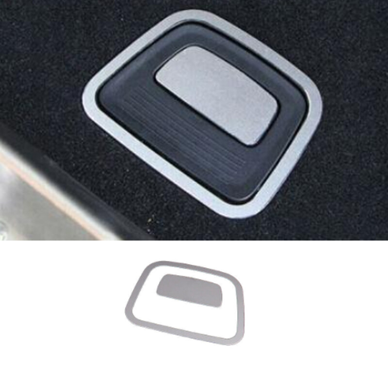 Manija de maletero de aleación plateada decoración marco adorno 2 piezas para Benz GLE GLS 2016-2019