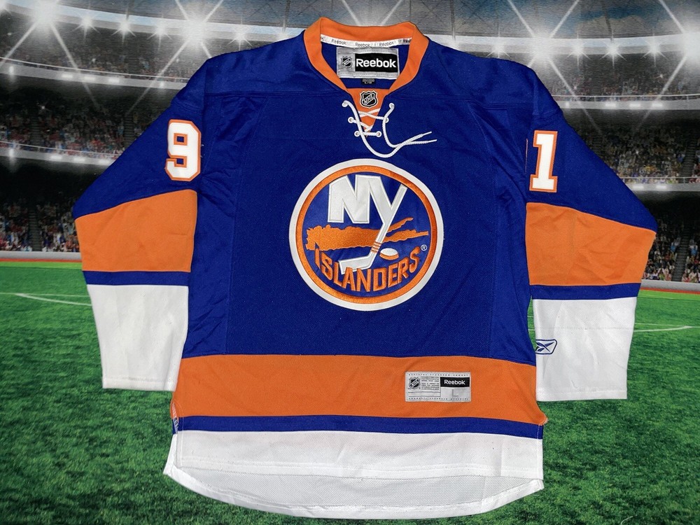 John Tavares 91 New York Islanders Signed Reebok Jersey Large Preowned NO COA