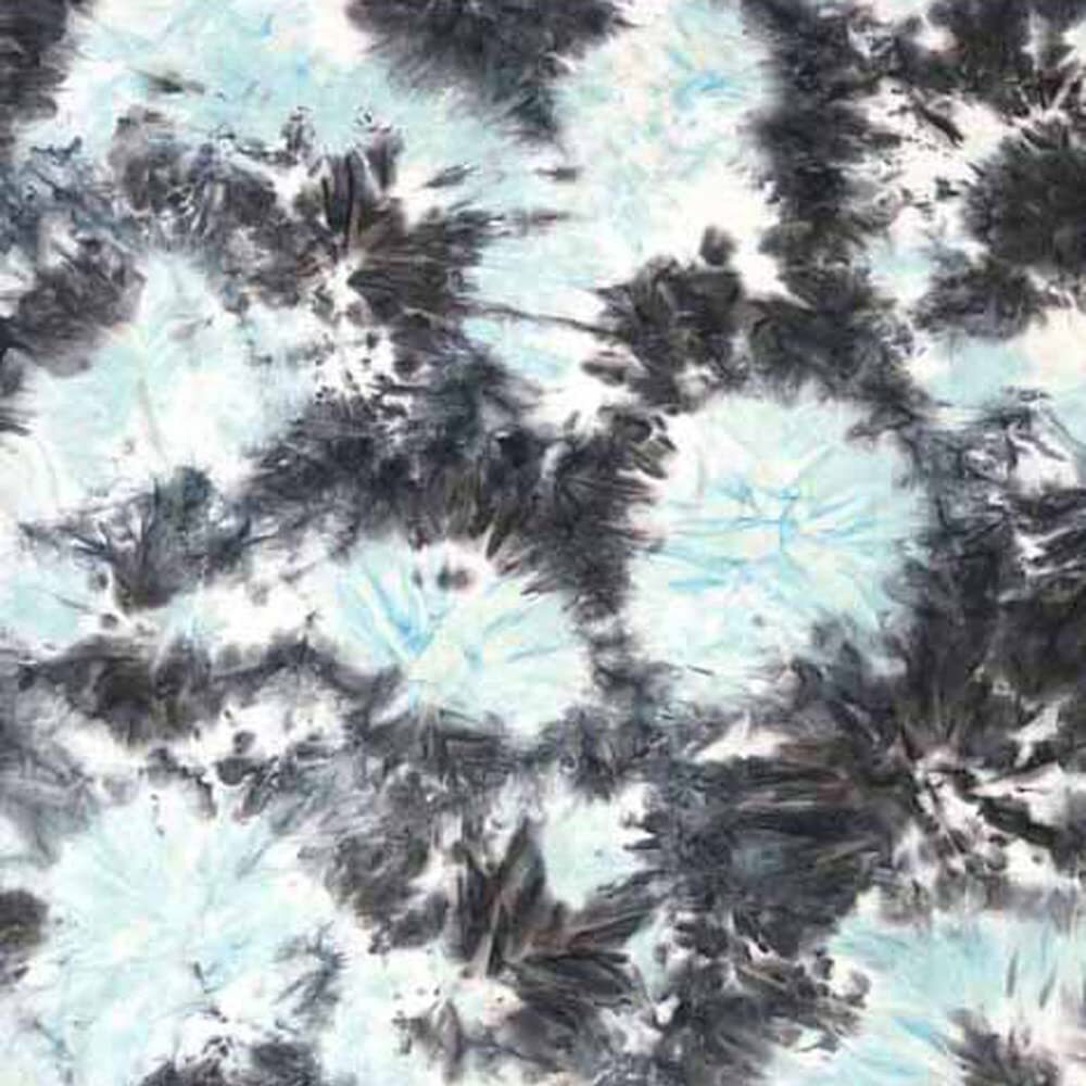 92% Polyester 8% Spandex Double-Sided Brushed Off-White Charcoal Printed Fabric