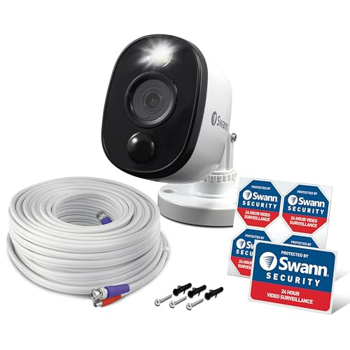1080p Full HD DVR Bullet Security Camera System with Sensor Spotlight Add-On