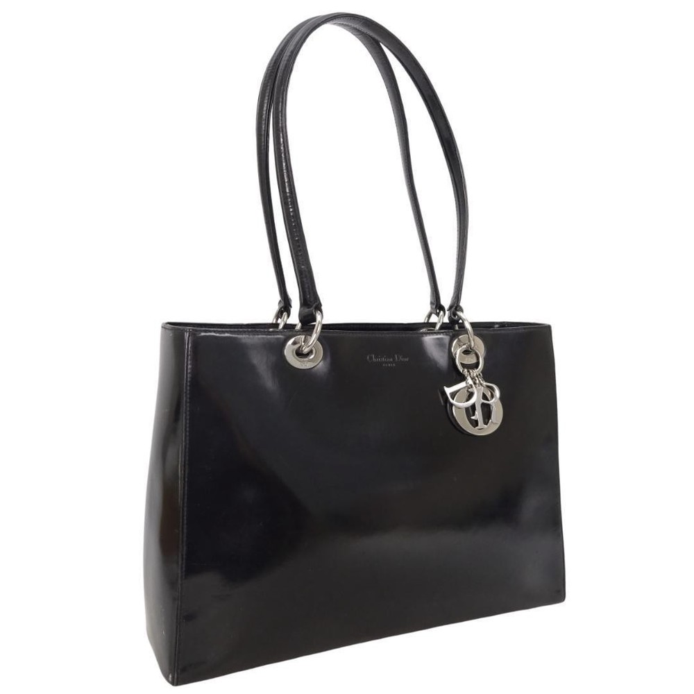 Dior Lady Dior Tote Bag Black Cannage Shoulder Used