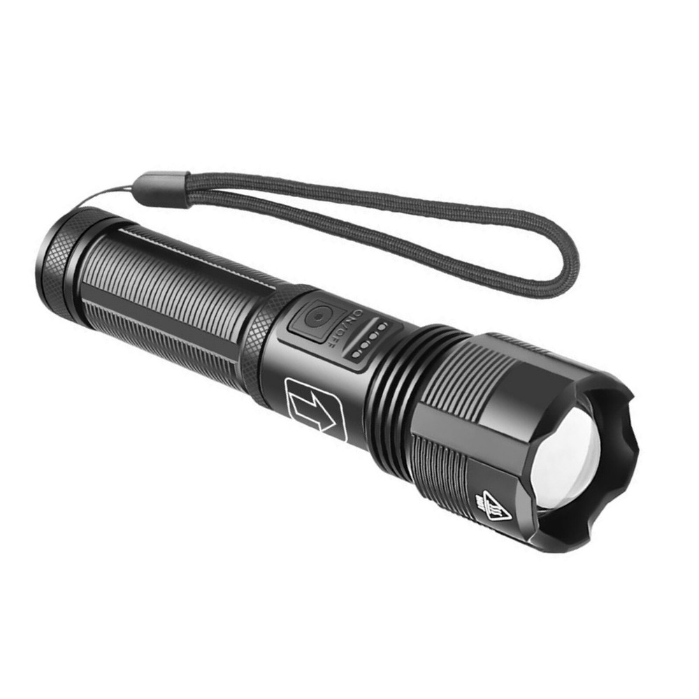 LED Flashlight Super Bright Rechargeable Work Lights Retractable Zoom Waterproof