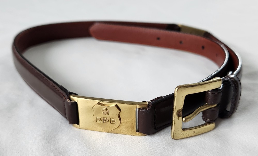 VTG Ralph Lauren RL-67 Collection Leather Belt Equestrian Old Money Women's Sm