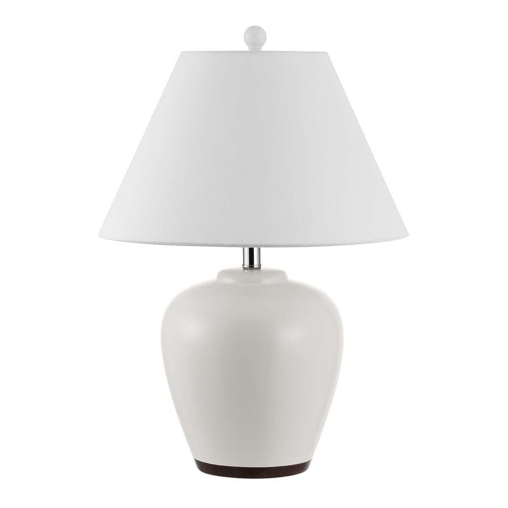 Lighting Collection Etren Modern Ivory 25-inch Bedroom Living Room Home Offic...