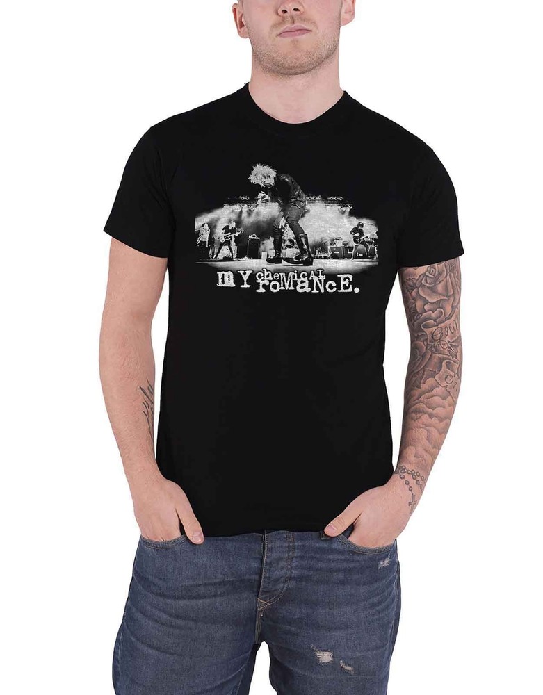 My Chemical Romance Official MCR Live Band Logo Black Mens T-Shirt