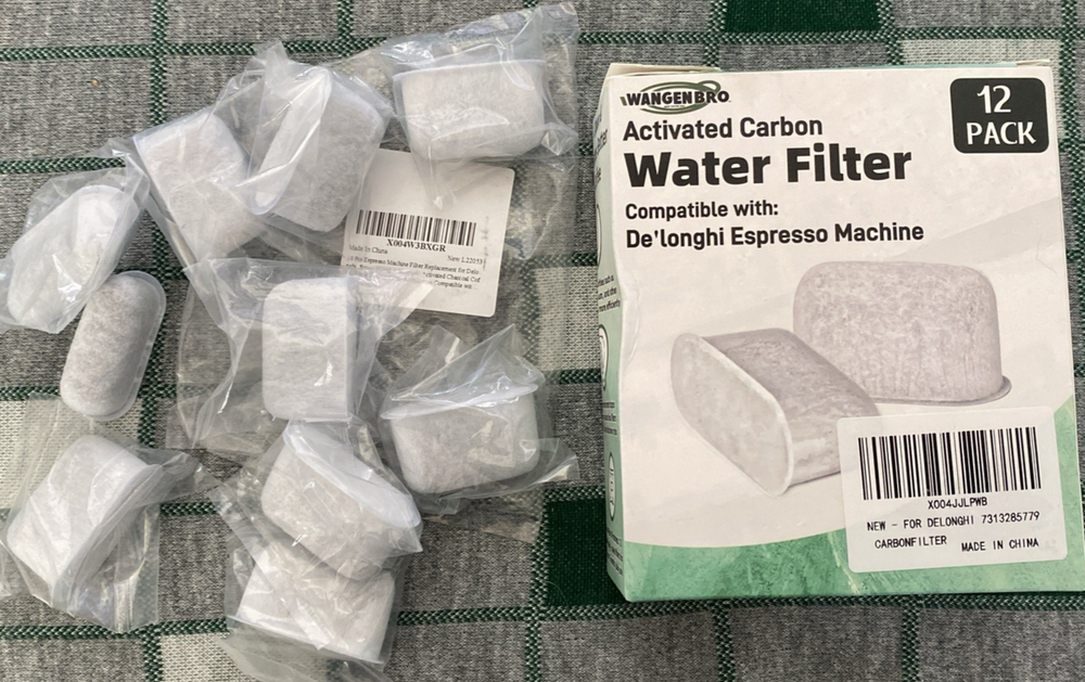 2Activated Charcoal Water Filter for Delonghi Espresso Machine COM530M, COM532M,
