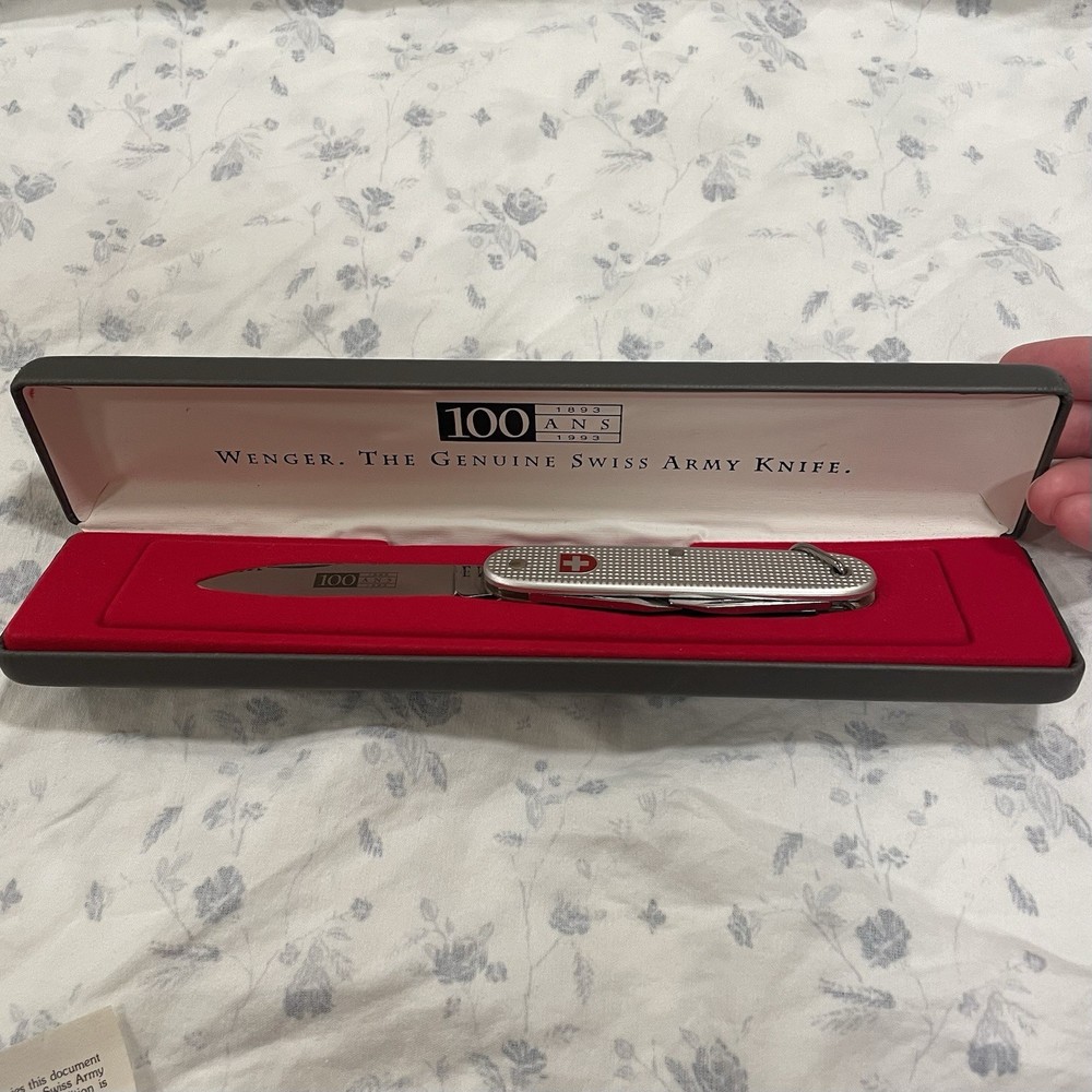 Wenger Genuine 100th Anniversary Swiss Army Knife with Original Papers