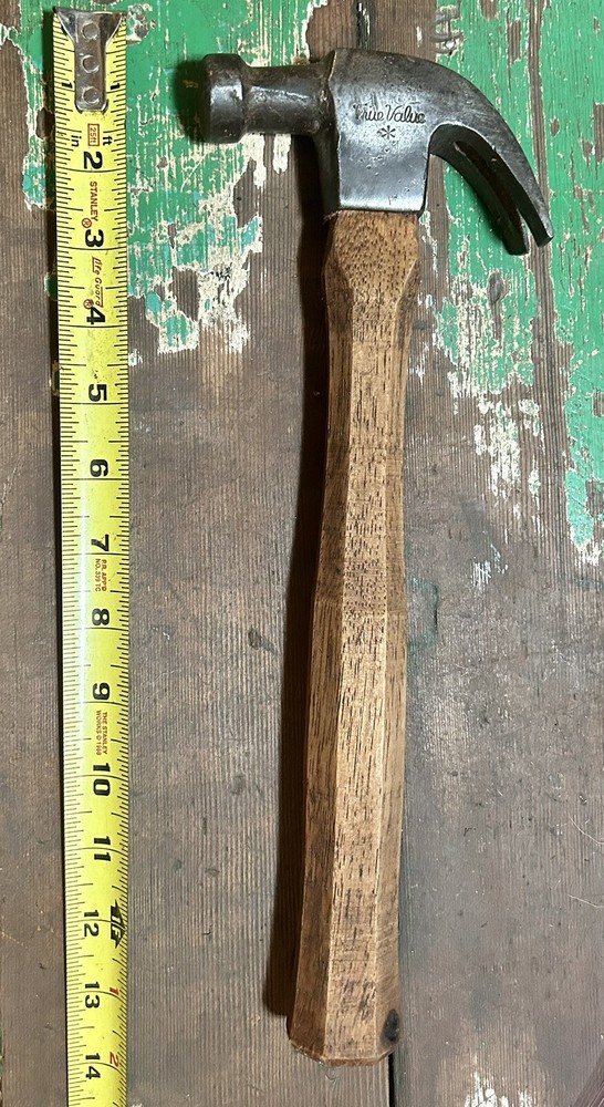 Vintage True Value Claw Wood Handled Hammer