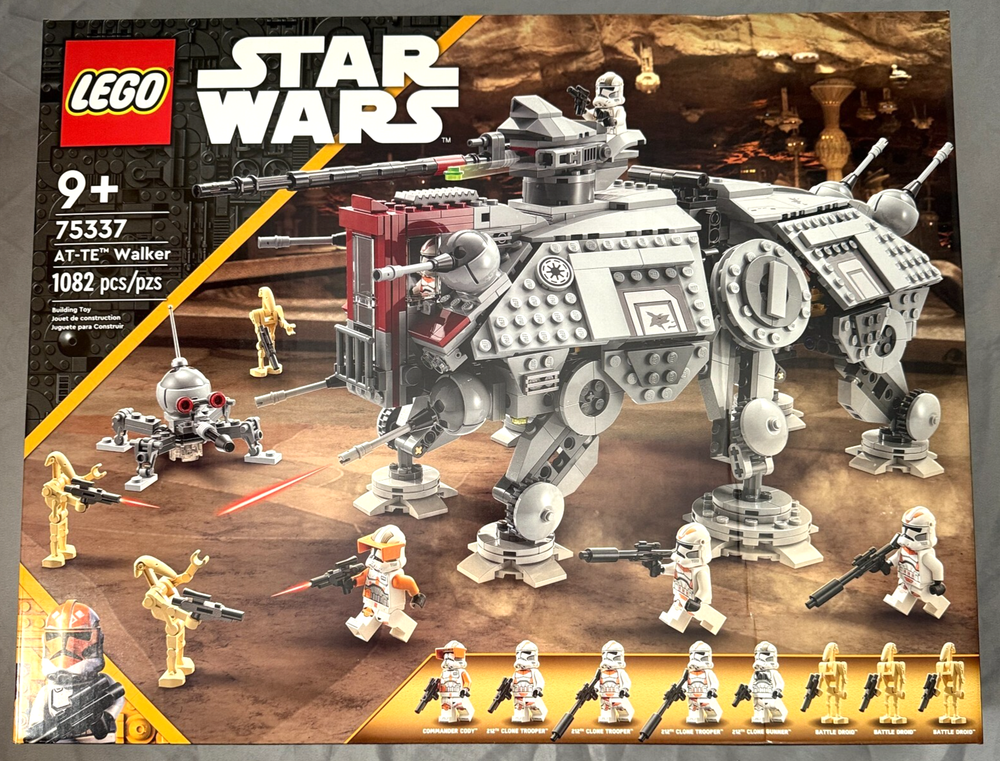 Lego Star Wars AT-TE Walker Set 75337 Original Factory Box (Set of 3) Collector