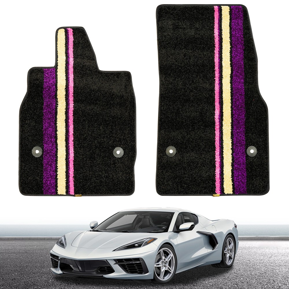 Soft Floor Mats Carpet for Corvette C8 Stingray Z51 Z06 Coupe Convertible 20-24