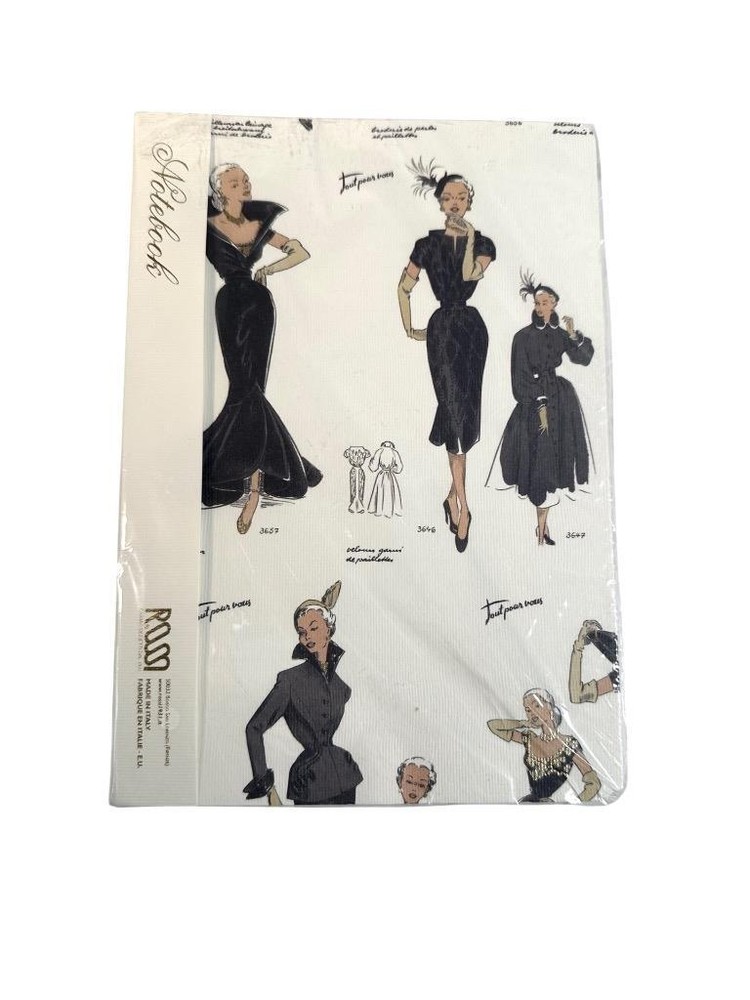 Vtg Rossi Notebook Florence Italy Fashion Week Couture New in Cellophane