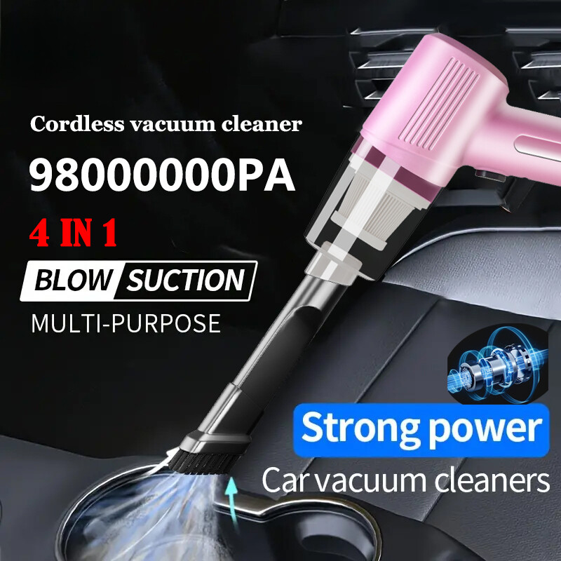 2 in 1 Wireless Car Vacuum Cleaner High Power Mini Handheld Cleaner Household US
