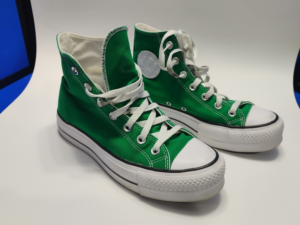 Converse Chuck Taylor All Star High Mens Size 6 Green Canvas Shoes Sneakers