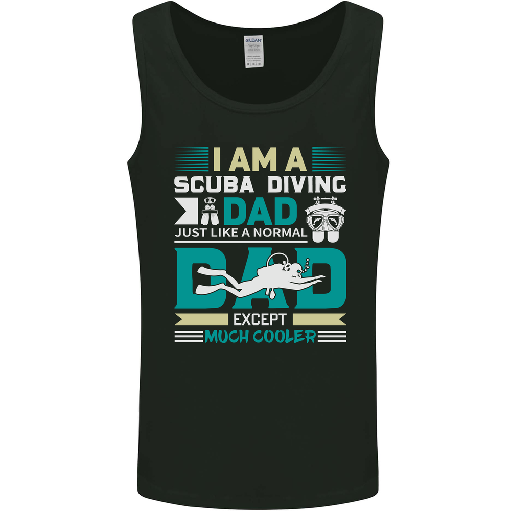 I'm a Scuba Dad Funny Fathers Day Diver Dive Mens Vest Tank Top