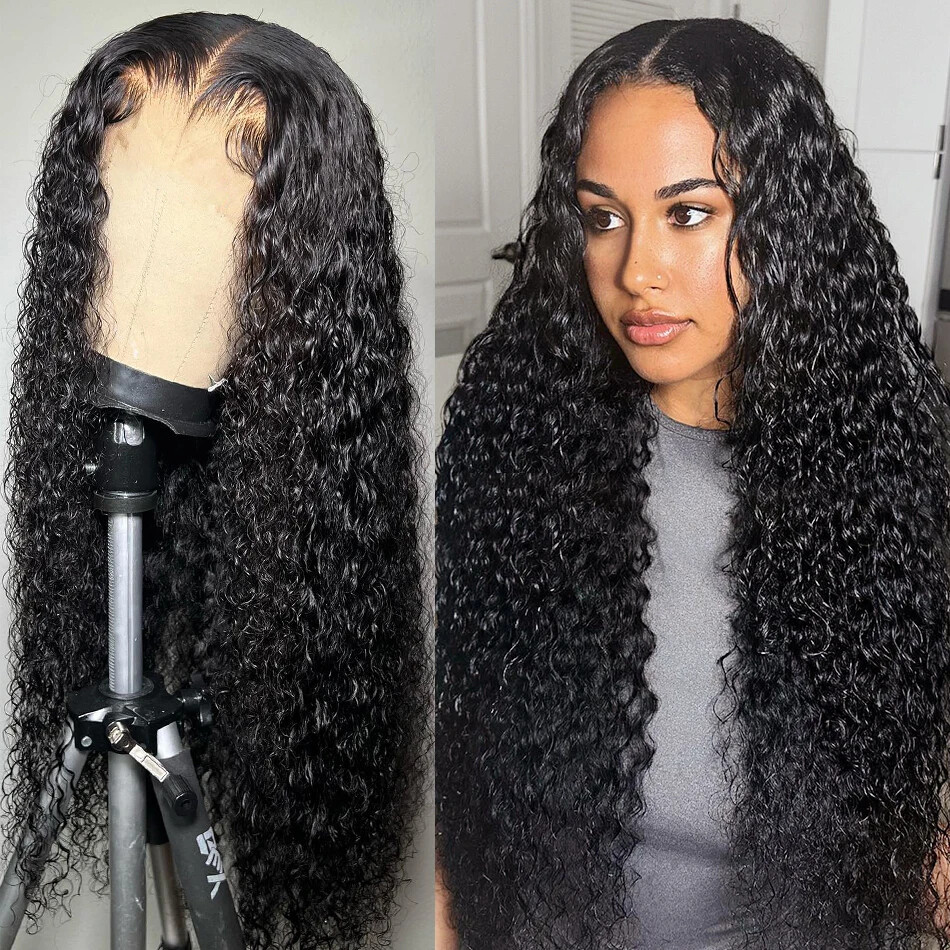 Curly HD Transparent 5x5 Glueless Ready To Wear Wigs Lace Front Human Hair Wigs