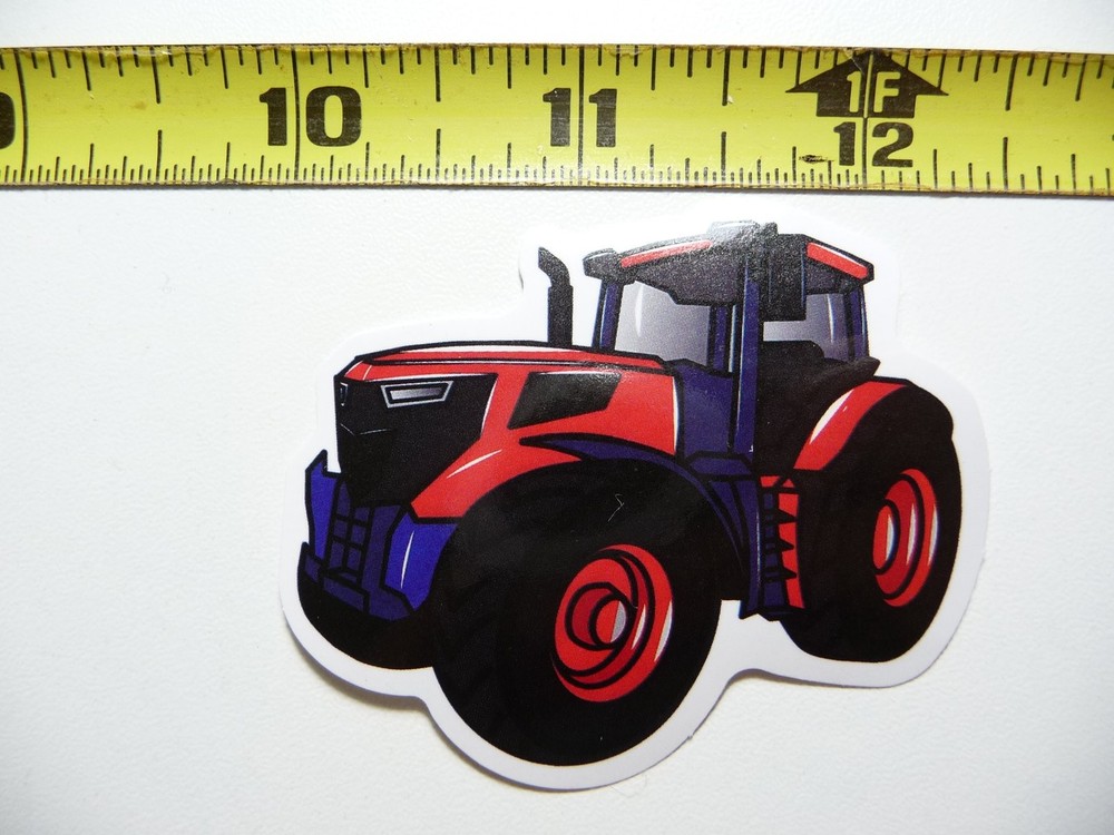 Cool Tractor Left Face Sticker for Construction Machinery Fans