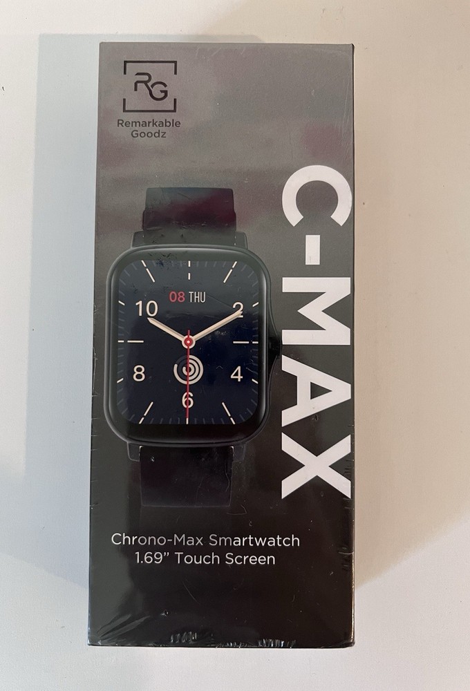 C-Max Chrono-Max 1.69 Inch Touch Screen Smartwatch New Sealed Teal Color