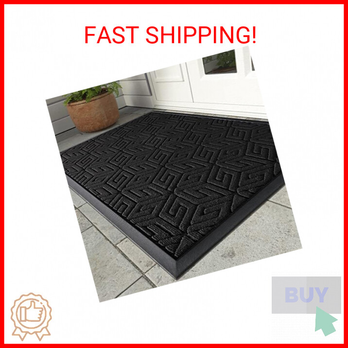 Yimobra 17x29.5 Waterproof All-Weather Front Door Mat for Outdoor Entrance
