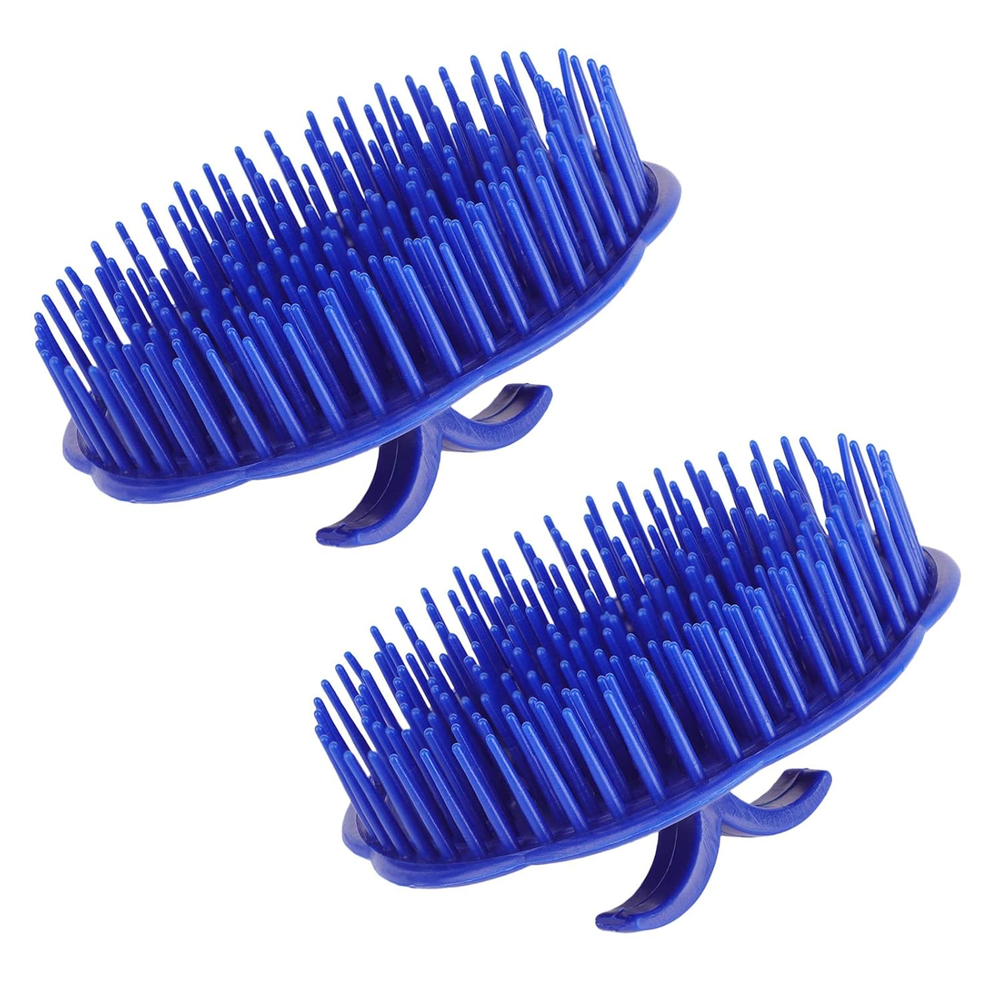 Hair Scalp Brush, 2Pcs Palm Massage Shampoo Brushes, Men Beard Comb Scalp Scrubb