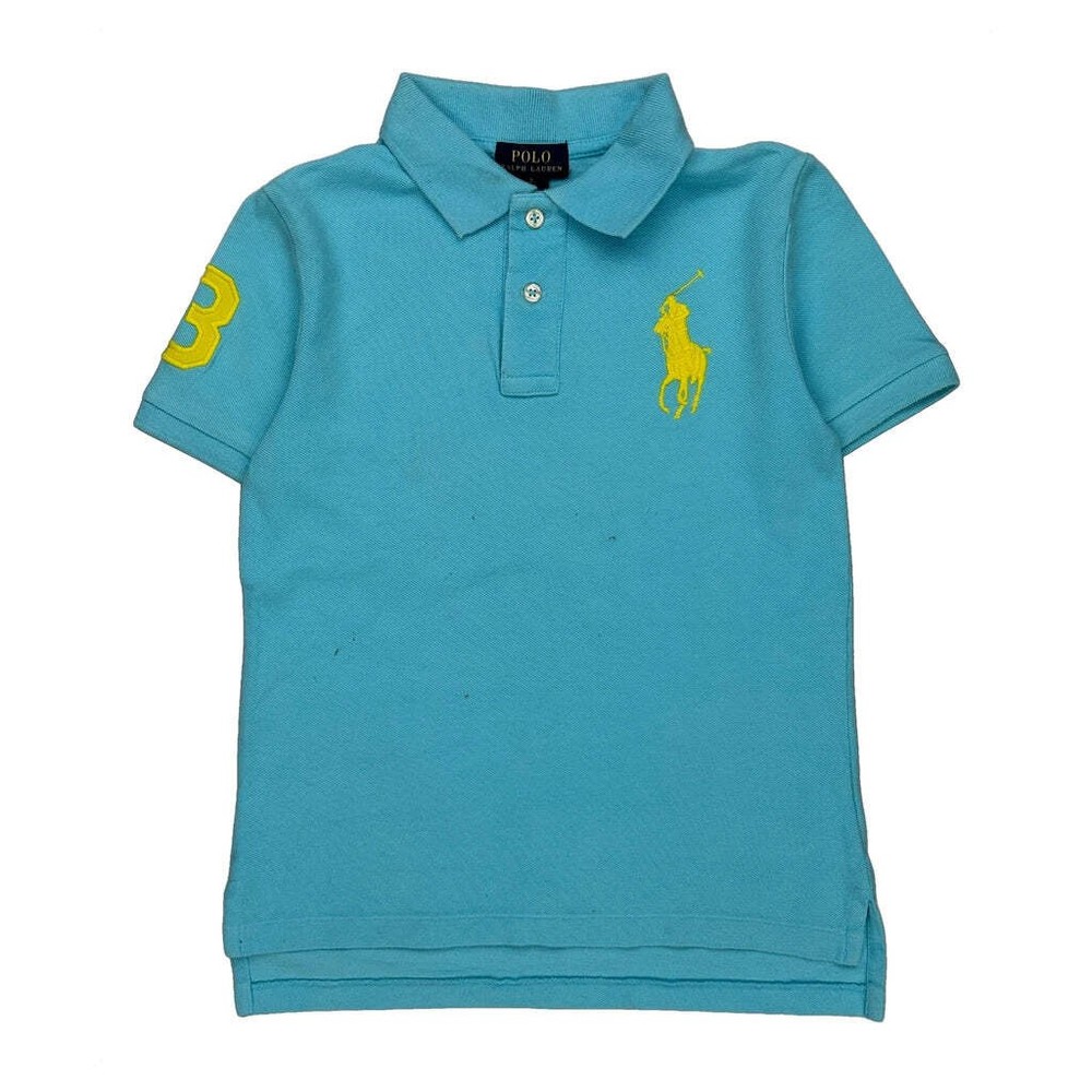 Age 7 Polo By Ralph Lauren Polo Shirt - Small Blue Cotton