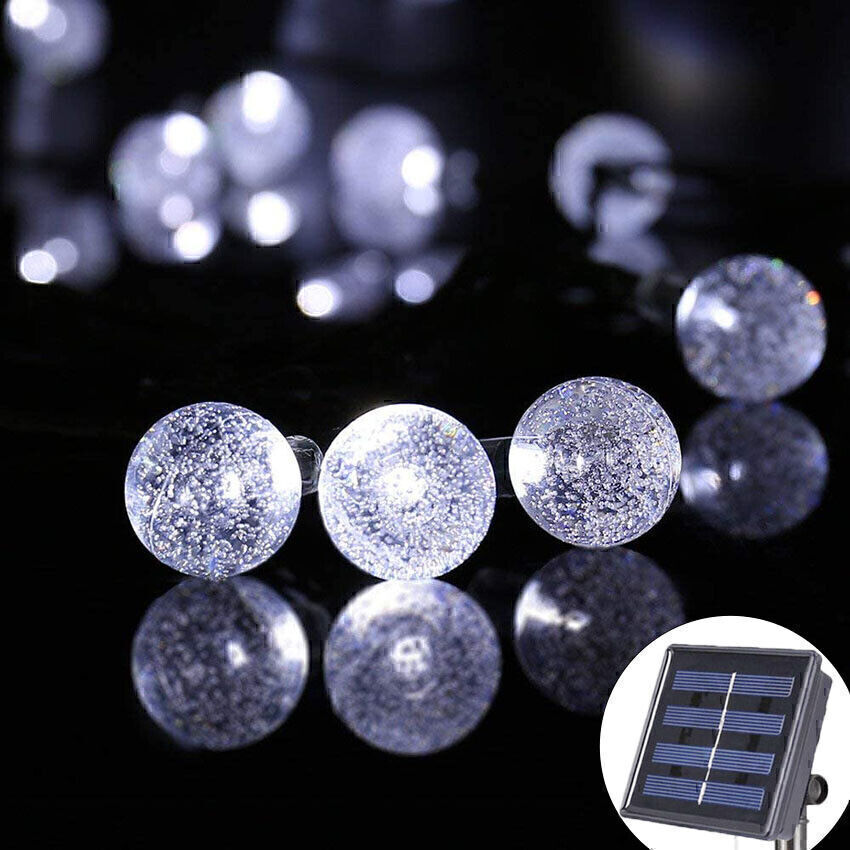 20-50 LED Solar String Lights for Garden Paths, Waterproof Outdoor Decor