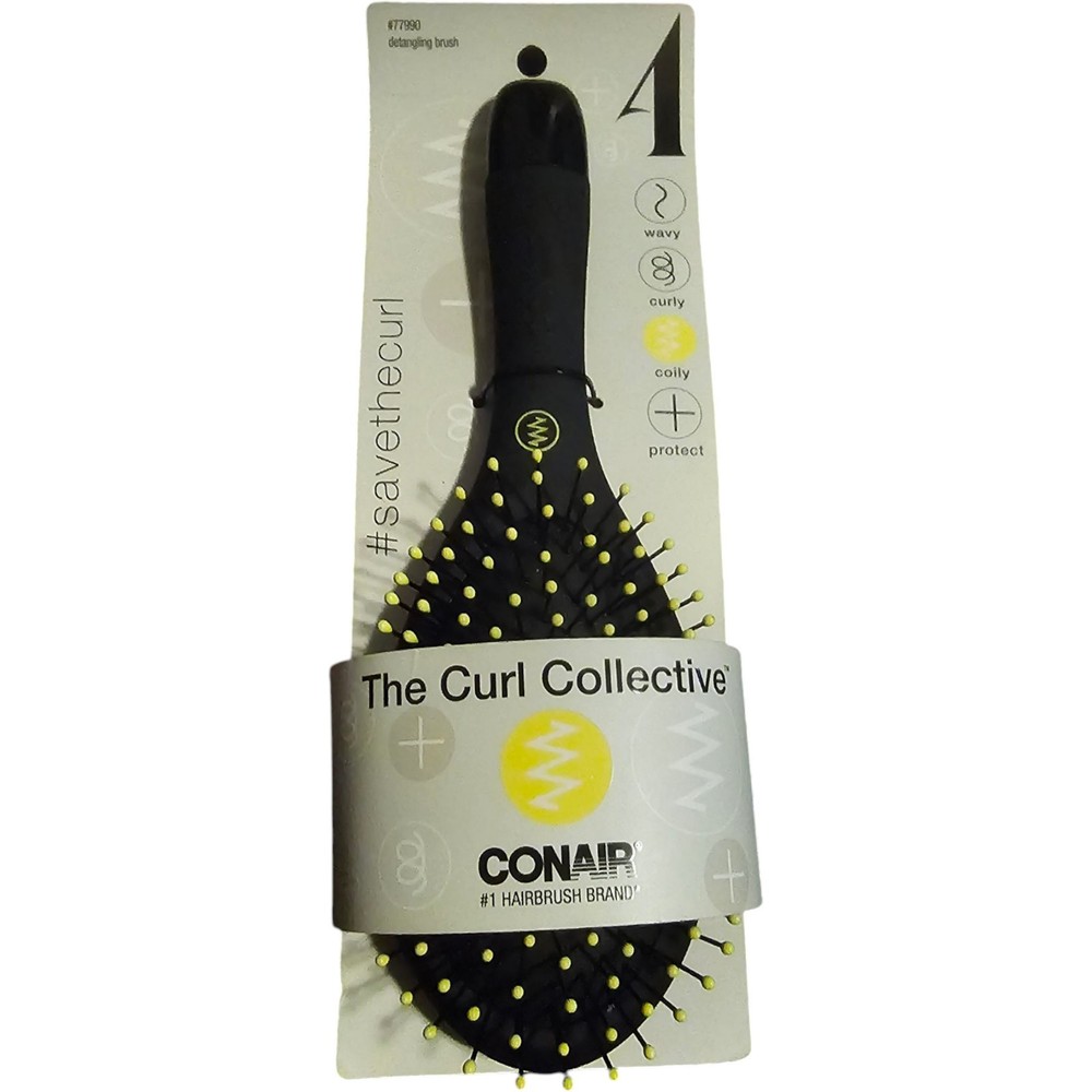 Conair Curl Collective Detangle Cushion Brush for Coily Hair Free Shipping