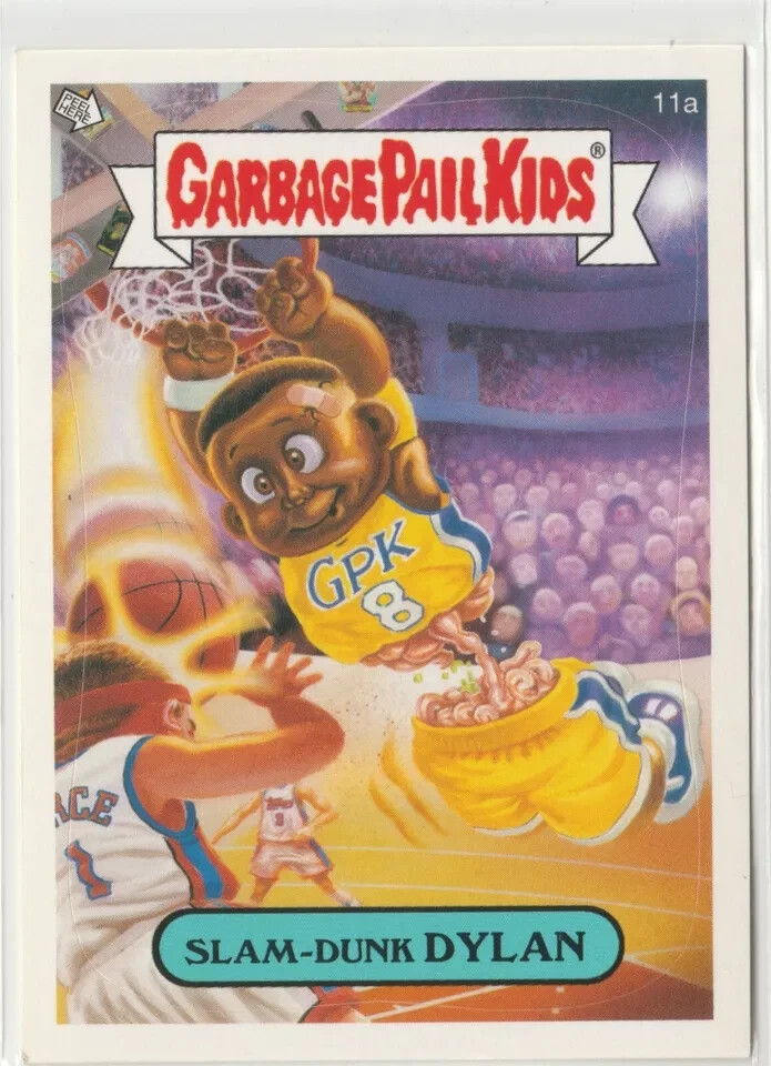 Slam-Dunk Dylan #11a Garbage Pail Kids GPK Kobe Bryant Los Angeles Lakers NBA