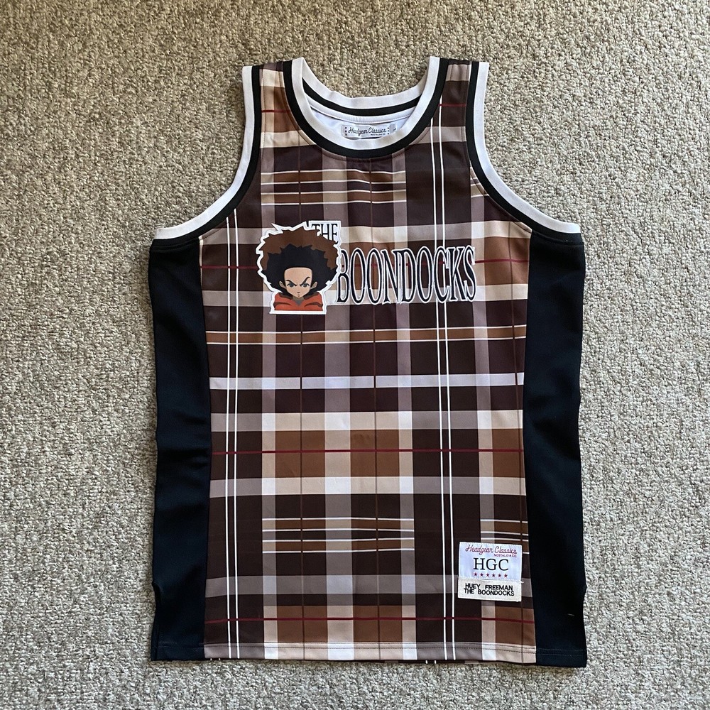 Headgear Classics Basketball Jersey Boondocks Huey Freeman Mens Large Brown RARE