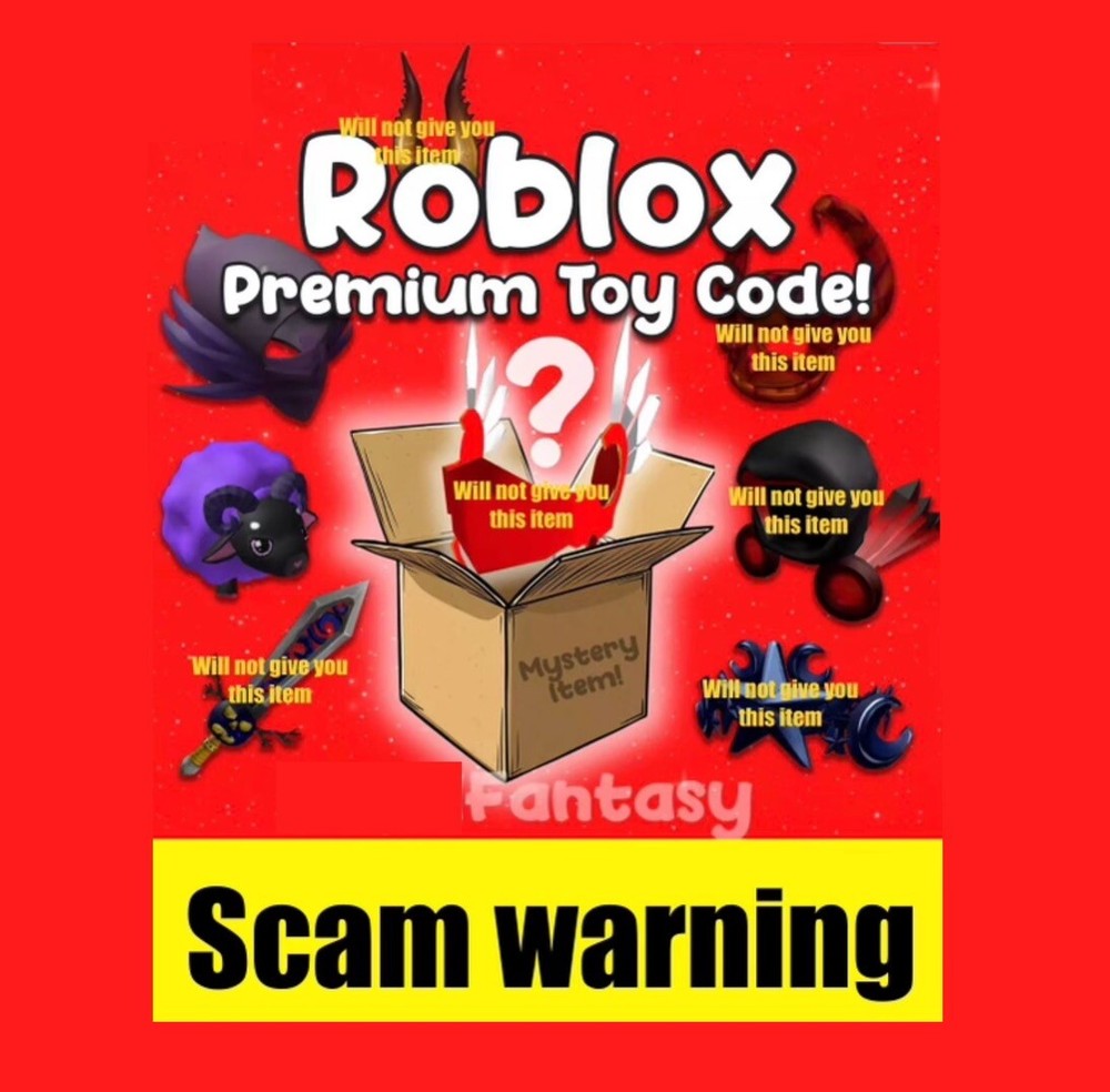 ⚠️🆘SCAM Warning⚠️⛔️￼ PREMIUM Item Code! | 1x Rare Accessory Toy Item⚠️🆘