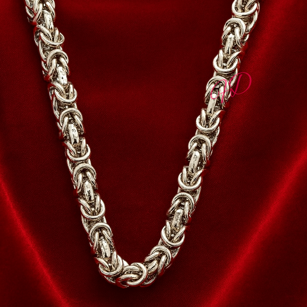 Christmas Sale PT950 Heavy Chain Mens Platinum Width 4.9 MM Necklace 20 Inches-image