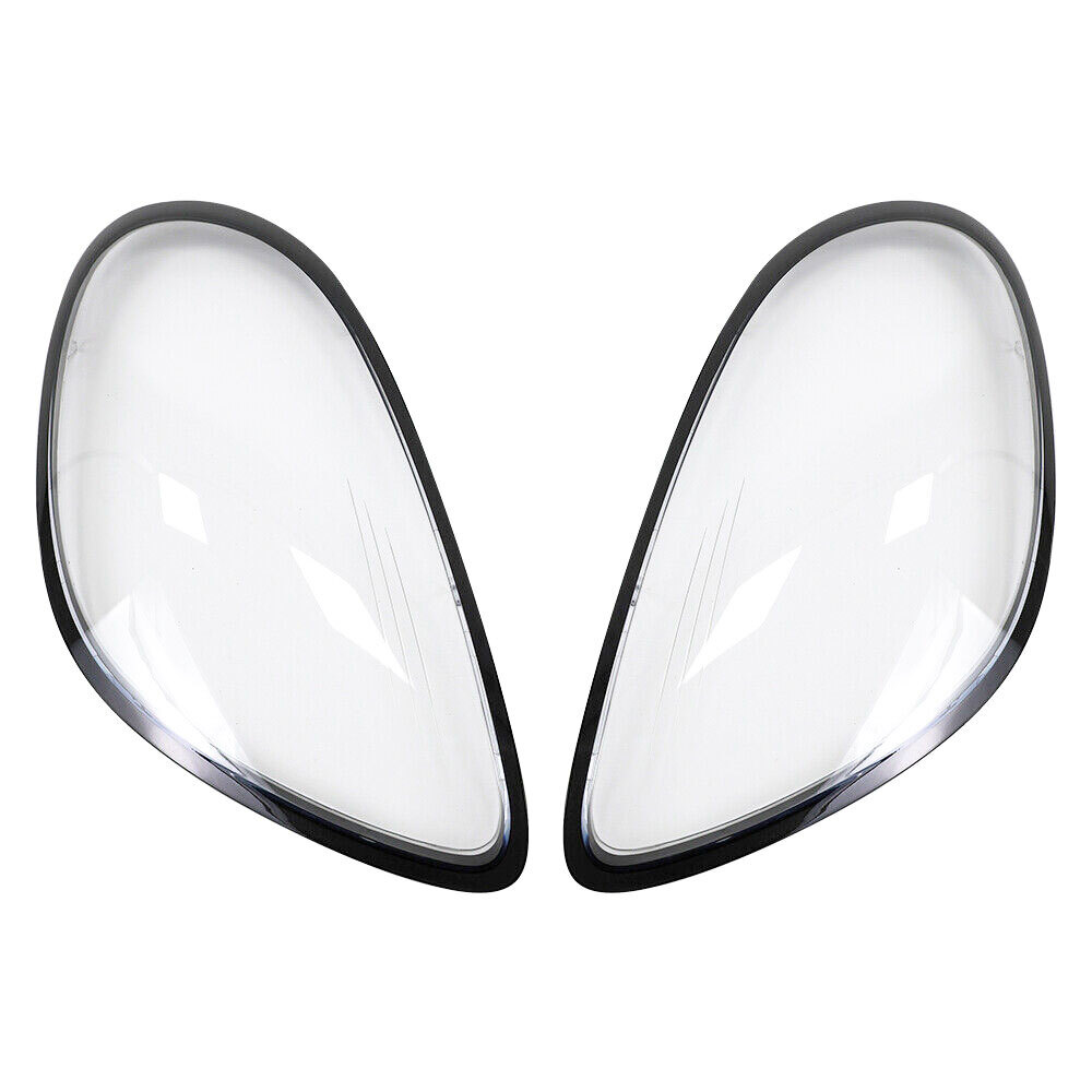 Headlight Lens Cover Shell Left + Right For 2014-2016 Porsche Boxster Cayman 981