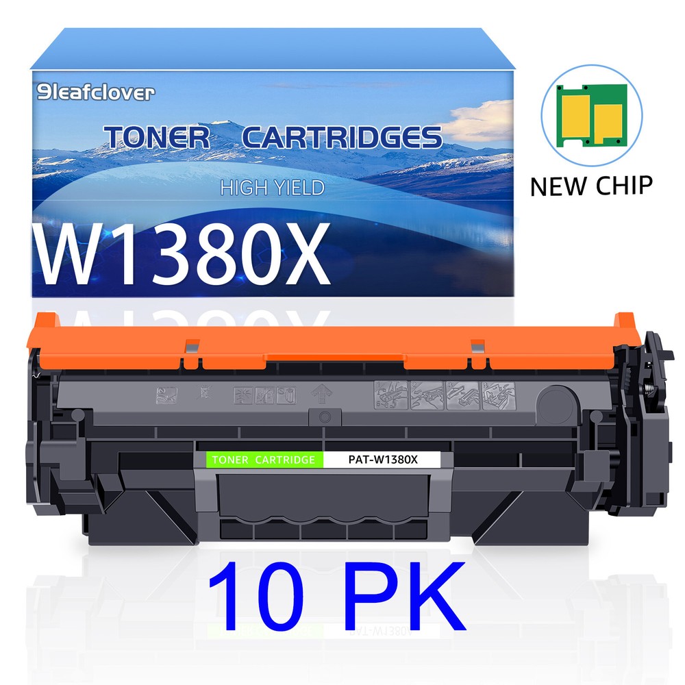 HP 3001dw 3001fdw Compatible 138X Black Toner Cartridge 10-Pack with Chip