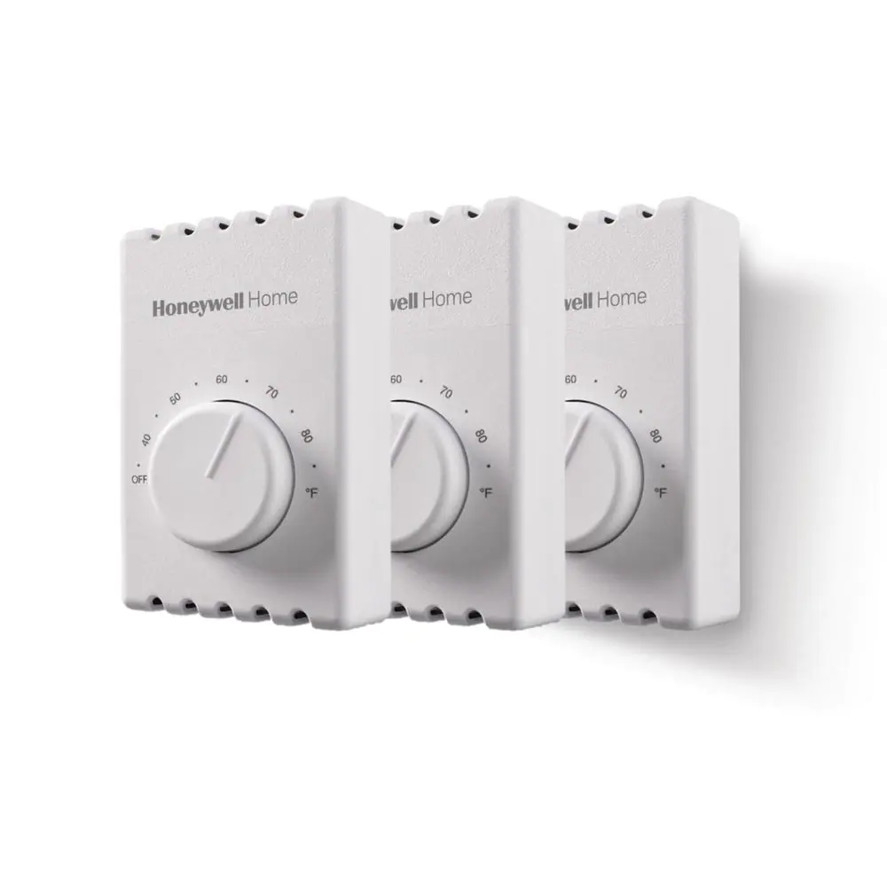 Non-Programmable Mechanical Electric Baseboard Heater Thermostat 3-Pack Dial