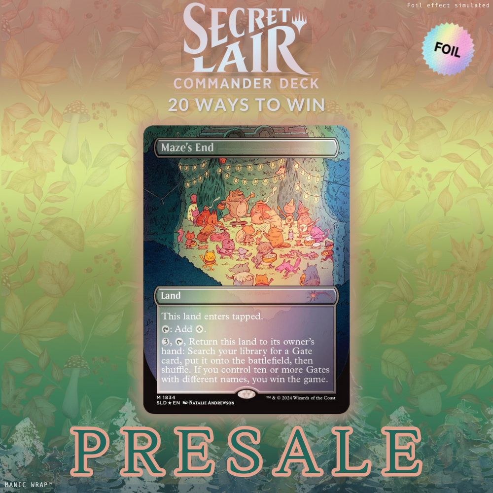 PRESALE Maze's End #1834🌈FOIL - MTG SECRET LAIR Commander 20 Ways to Win-image