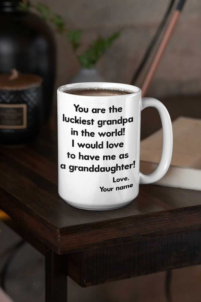Grandfather Gift Fathers Day Gift Funny Grandpa Mug Granddaughter Grandkids