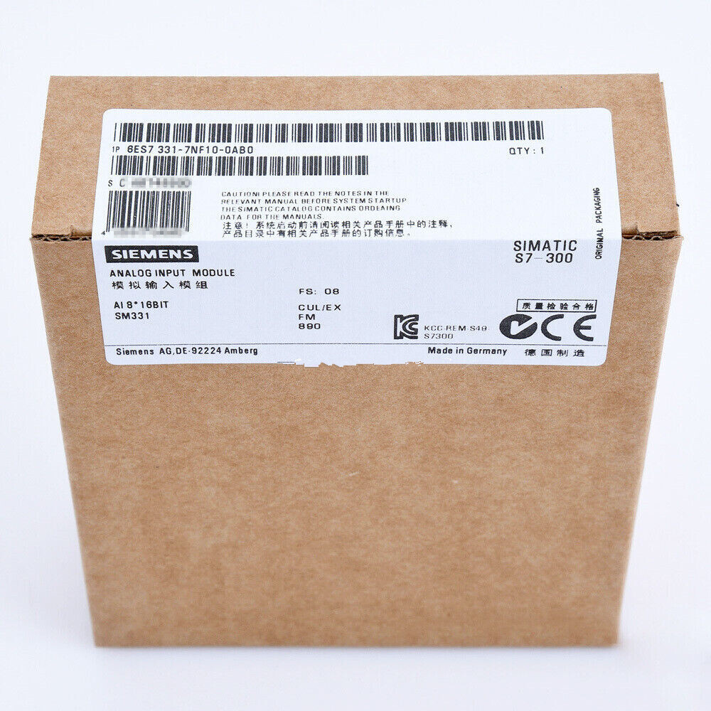 6ES7331-7NF10-0AB0 1PCS PRO SIEMENS 6ES7331-7NF10-0AB0 Analog Input Module