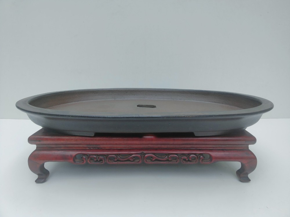 Vintage Tokoname MARUHEI Oval Bonsai Pot 63 cm Wide Ex-Large
