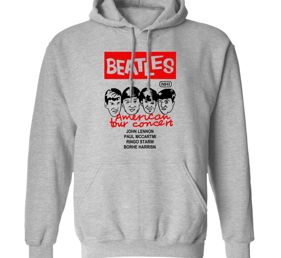 xmas holiday gift The Beatles band HOODIE Gray All sizes JJ6022