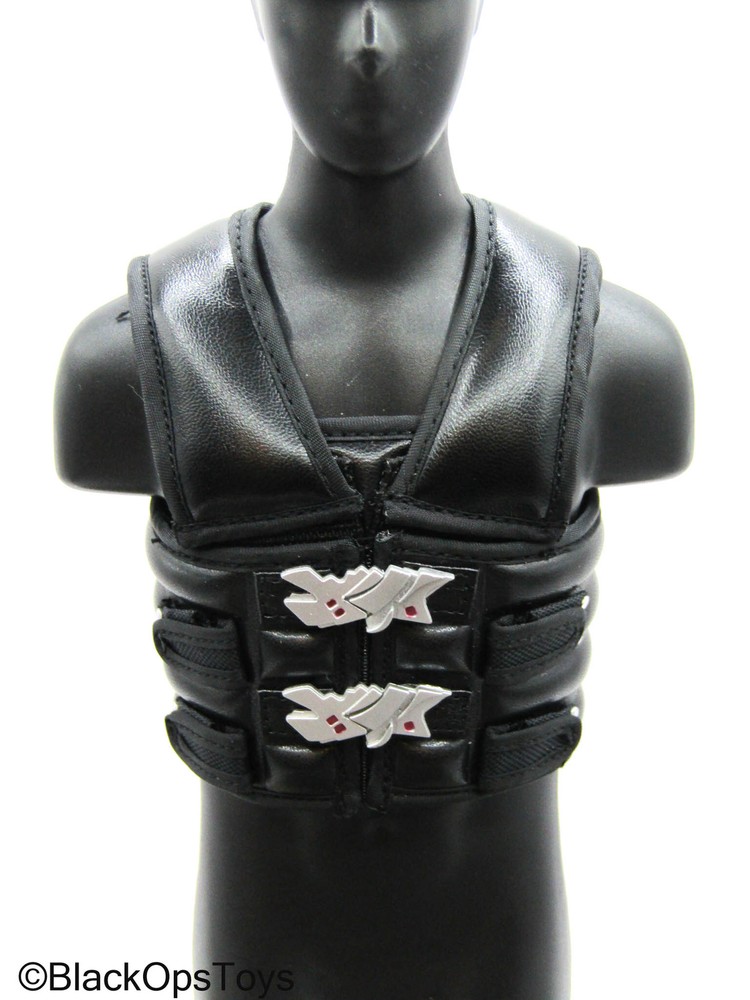 1/6 Scale Toy Blade Warrior - Black Leather Like Vest w/Sword & Sheath
