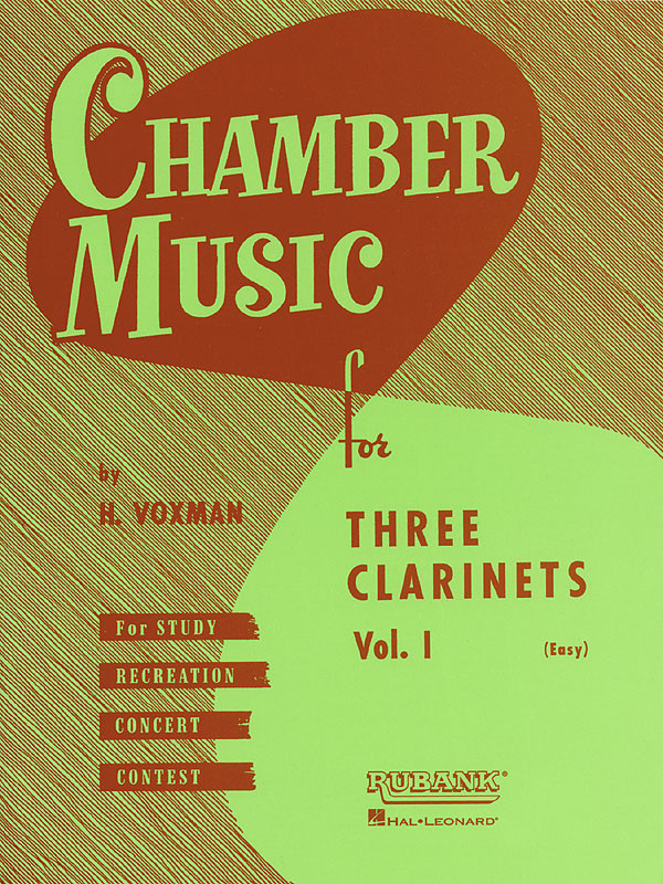 Chamber Music for Three Clarinets Vol 1 Easy Trio Sheet Music Rubank Book