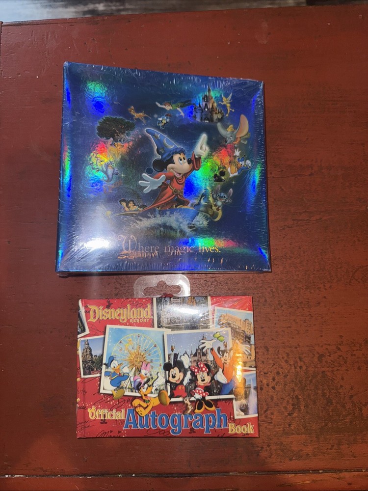 Disney World Scrapbook Album with Autograph Book for Parks & Resorts Memories