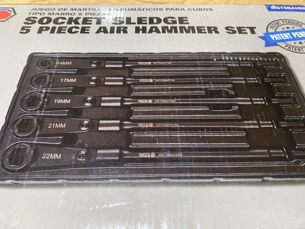 Matco Tools 5-Piece Air Hammer Socket Sledge Set