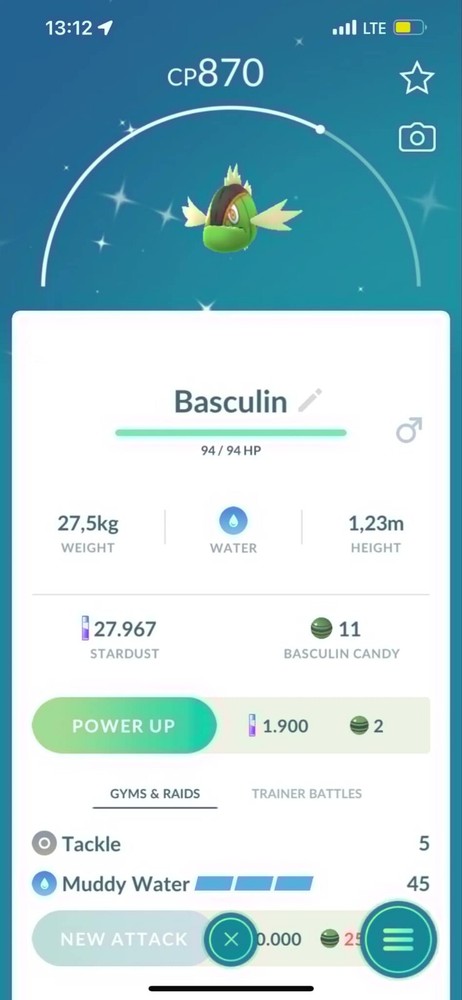 Shiny Basculin Red Stripe Trade for 20k Stardust - Details Inside