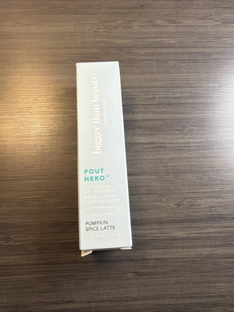 Bigger than Beauty Pout Hero Pumpkin Spice Latte Liquid Lip Balm .22 floz/6.4 ml