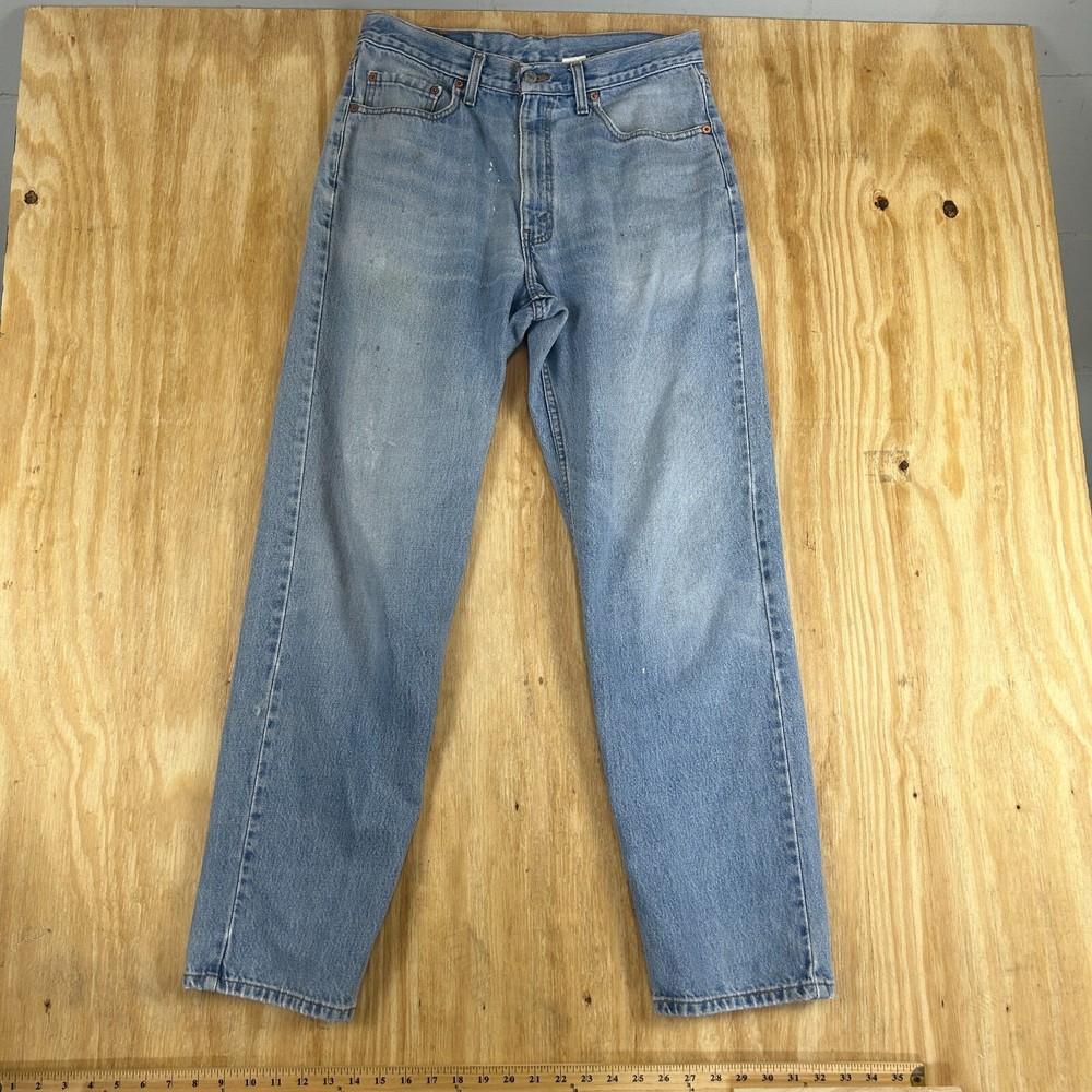 VTG Levi's Jeans Straight Leg Relaxed Fit Men's Size W34 x L32 Light Stonewash