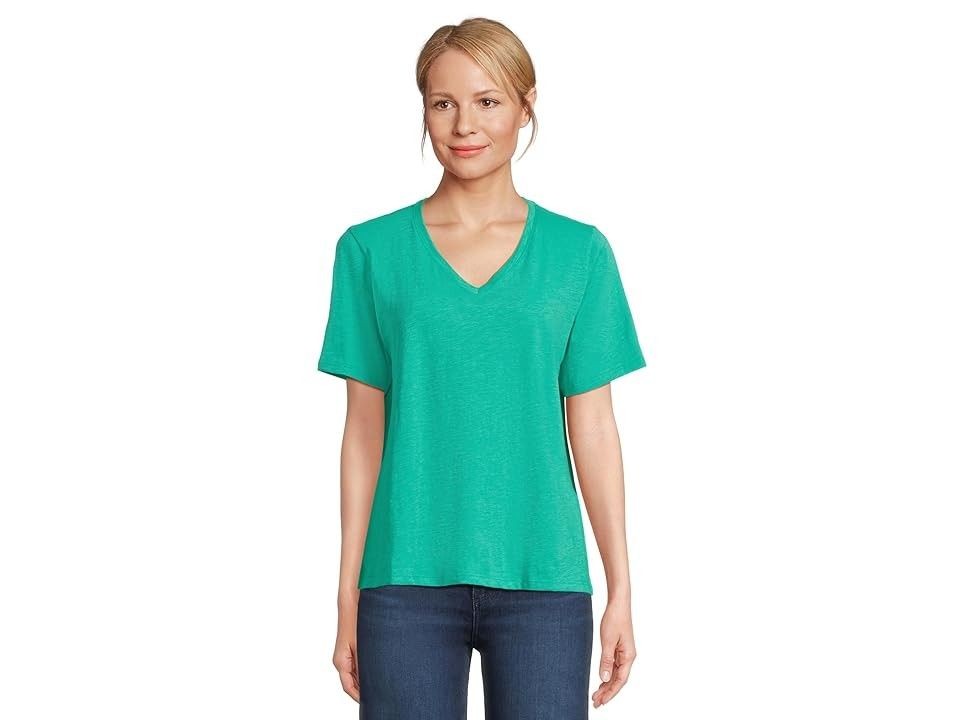 Eileen Fisher Women's Top Sz S V-NECK S/S TEE