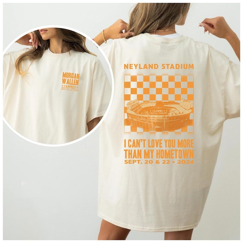 Morgan Wallen Neylandd Stadium Tour september 2024 Shirt Knoxville TN T-Shirt