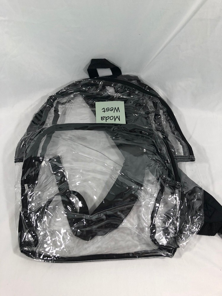 Back to School with this Durable Clear Vinyl School Backpack-image